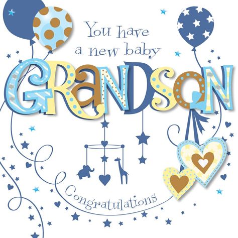 New Grandson Born, Congratulations On Becoming Grandparents, Congratulations Grandpa, New Baby Card Message, Congratulations Grandma, Baby Card Messages, Baby Shower Card Sayings, Congratulations Baby Girl, New Baby Wishes