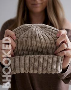 Everyday Rib Knit Hat - B.Hooked Crochet & Knitting Fisherman Rib Knit Hat, Free Adult Ribbed Hat, Easy Knitting Patterns Free Beginner Crochet Beanie, Size 7 Knitting Needle Patterns, Hat Knitting Patterns Free Women, Knitting Toque Pattern Free, Knit Hat Easy, 2x2 Rib Knit Hat Pattern, Knit Ribbed Beanie Pattern Free