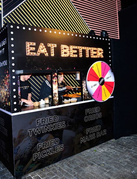 Confessional Booth, Svedka Vodka, Food Stall Design, Street Food Design, Veuve Cliquot, Food Kiosk, Wow Photo, Brand Activations, Food Cart Design