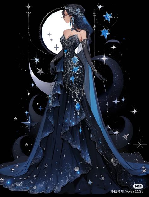 Mystical Dresses Gowns, Moon Dress Gowns, Moon Princess Dress, Moon Goddess Outfit, Moon Inspired Dress, Moon Goddess Dress, Mystic Dress, Celestial Dress, Moon Dresses