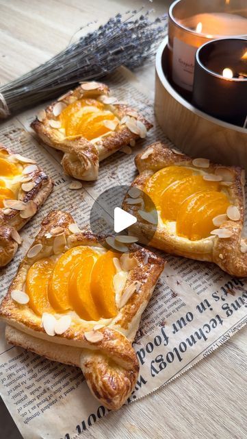 14K likes, 109 comments - cook_eat_enjoy_love pada January 10, 2024: "Puff with peach🍑🍑 …(recipe in the comments) . . . #puff #puffpastries #pastry #pastrychef..." Suet Pastry Recipes, Peach Pastry Recipes, Puff Pasty Recipe Breakfast, Pear Danish Puff Pastries, Peach Tartlets Puff Pastries, Flakey Dessert Puff Pastries, Peach Puff Pastry, Peach Puff, Dessert Lover