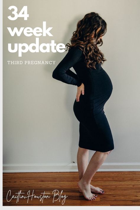 Today I’m sharing details of my pregnancy at 34 weeks in my third trimester. Enjoy my 34 Week Bump Update for my third pregnancy. 34 Week Bump Update How far along are you? 34 weeks 5 Days Total weight gain: 22-24 lbs... Read More The post 34 Weeks Pregnant appeared first on Caitlin Houston. 34 Week Pregnancy, 22 Weeks Pregnant, 34 Weeks Pregnant, Braxton Hicks, Third Pregnancy, Call The Midwife, Weeks Pregnant, Third Trimester, Pregnancy Symptoms