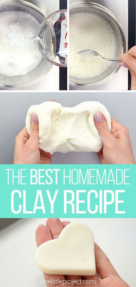 Crafts With Home Supplies, How To Paint Sculpey Clay, Baking Clay Recipe, Mold It Clay Ideas, Clay Ornament Recipe, How To Make Clay For Slime, Clay Recipe Oven Bake, Diy Molds For Clay, Homemade Oven Bake Clay