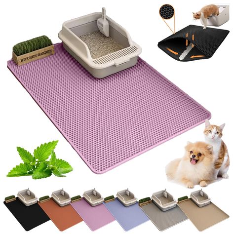 PRICES MAY VARY. 【Adorapaws Cat Litter Trap Mat】This adorapaws mess-free cat litter mat helps you catch loose cat litter so no more litter scattered all over your room floor! Adorapaws cat litter mat brings a better living environment to cats and owners, and allows them to live together happily and comfortably! 【High Quality Double Layer Design 】New double layer larger size cat litter mat for litter easily traps litter and prevents litter from being tracked or scattered on the floor. Honeycomb d Cats And Owners, Cat Liter, Litter Box Mat, Best Cat Litter, Pink Pet, Cat Litter Mat, Litter Mat, Live Together, Free Cats