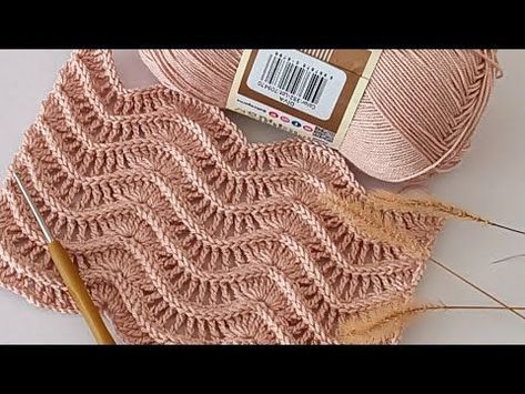 Crochet Blanket Stitch Pattern, Crochet Shawl Diagram, Crochet Knit Stitches, Mode Crochet, Lace Knitting Patterns, Crochet Stitches Video, Crochet Youtube, Crochet Stitches For Beginners, Pola Sulam