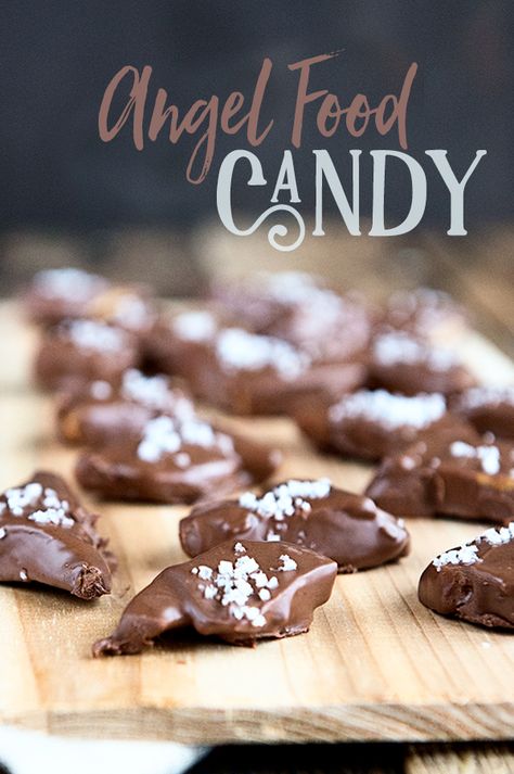 Angel Candy Recipe, Idaho Spud Candy Recipe, Angel Food Candy Recipes, Clodhoppers Candy, Old Fashion Christmas Candy, Angel Food Candy, Sponge Candy Recipe, Homemade Confections, Christmas Marshmallows