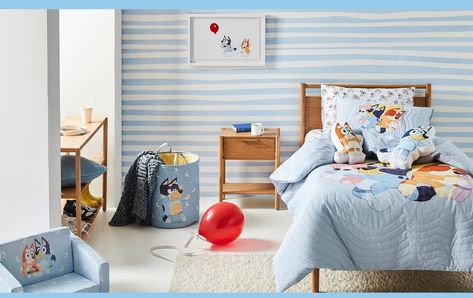 Bluey Themed Bedroom Ideas, Bluey Theme Room, Bluey Theme Bedroom, Bluey Themed Nursery, Bluey Themed Bedroom, Bluey Inspired Bedroom, Bluey Kids Bedroom, Bluey Bedroom Ideas For Kids, Bluey Toddler Room