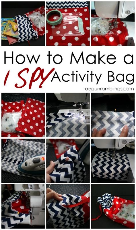 DIY I Spy Activity Bag Seek And Find Bags Diy, Eye Spy Bags Diy, I Spy Bags Diy Tutorials, Diy I Spy Bag, I Spy Bags, Babysitting Activities, Spy Bag, Sensory Bags, Diy Travel Bag