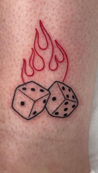 Dice Tattoos, Dice Tattoo, Tattoo Me, Snake Eyes, T Art, Get A Tattoo, Tattoos With Meaning, A Tattoo, Me Now