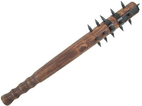 bludgeon Translate Button [bluhj-uh n]  noun 1. a short, heavy club with one end weighted, or thicker and heavier than the other. Bronze Casting, Zombie Survival, Medieval Armor, Camping Survival, Hammers, Zombie Apocalypse, Medieval Fantasy, Axes, Larp