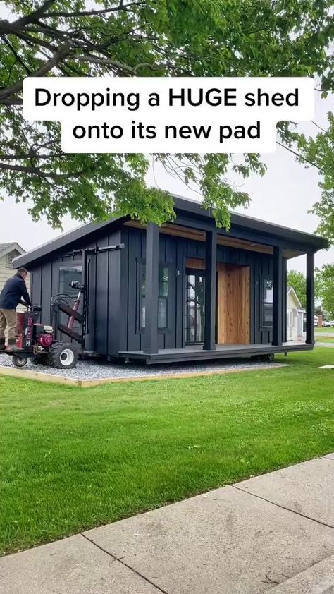 653K views · 24K reactions | amazing | Tiny Houses | Tiny Houses · Original audio Shed Homes Ideas, Livable Sheds, Shed House Ideas, Tiny House Exterior, Build Your Own Shed, Shed Interior, Tiny House Builders, Shed Home, Shed To Tiny House