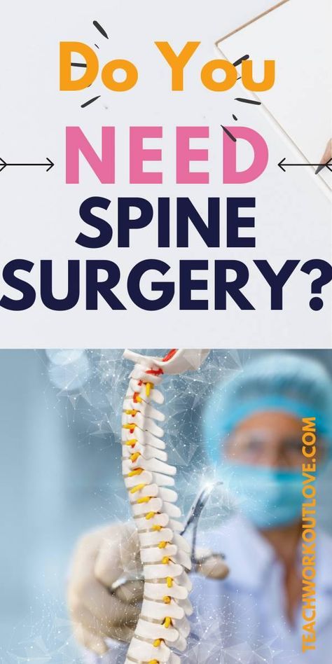 Spinal surgery can help with all spine conditions, including degeneration of the vertebrae, vertebral compression fractures, and tumors. Here's how to know if you need it. Spinal Compression, Spinal Degeneration, Spinal Fusion, Chronic Lower Back Pain, Spinal Surgery, Spinal Nerve, Spine Health, Spine Surgery, Nerve Pain Relief