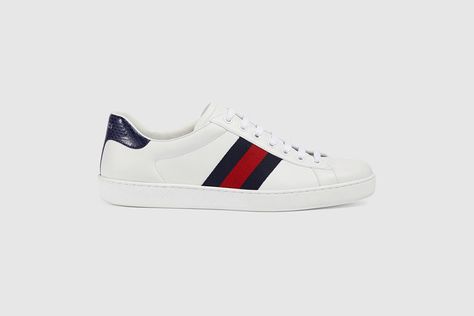 Gucci Ace Low Top Sneakers Gucci, Buy Nike Shoes, Gucci Mens, Gucci Gifts, Gucci Sneakers, Sneakers Mode, Adidas Gazelle Sneaker, Mens Leather, Sneakers Men Fashion