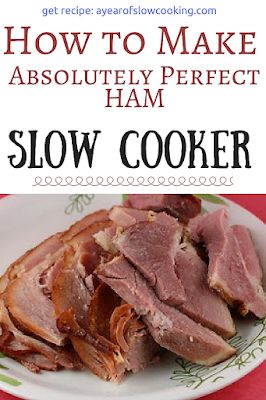 Maple Ham Recipes, Maple Ham, Slow Cooker Ham Recipes, Ham And Potato Soup, Crockpot Ham, Slow Cooker Ham, Honey Baked Ham, Easy Main Dishes, Baking With Honey