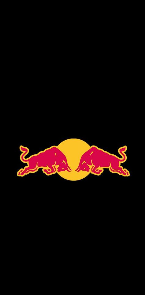 Drink Red Bull, Bull Wallpaper, Bull Logo, Logo Wallpaper, More Energy, Energy Drink, Logo Black, Black Wallpaper, Red Bull