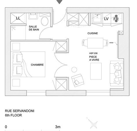 Small Apartment Paris, Paris France Apartments, Small Parisian Apartment, Small Paris Apartment, Paris Apartment Interiors, Small Apartment Layout, Parisian Apartment Decor, Paris Flat, Mini Apartments