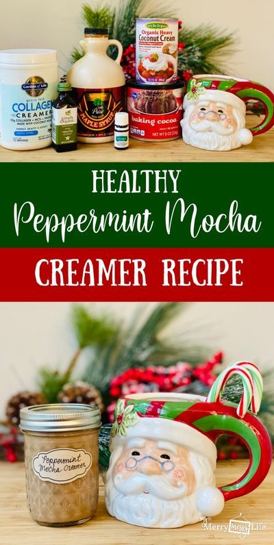 Healthy Peppermint Mocha Creamer, Homemade Coconut Creamer, Healthy Peppermint Mocha, Mocha Creamer Recipe, Flavored Creamer, Peppermint Mocha Creamer, Mocha Creamer, Optavia Diet, Healthy Coffee Creamer