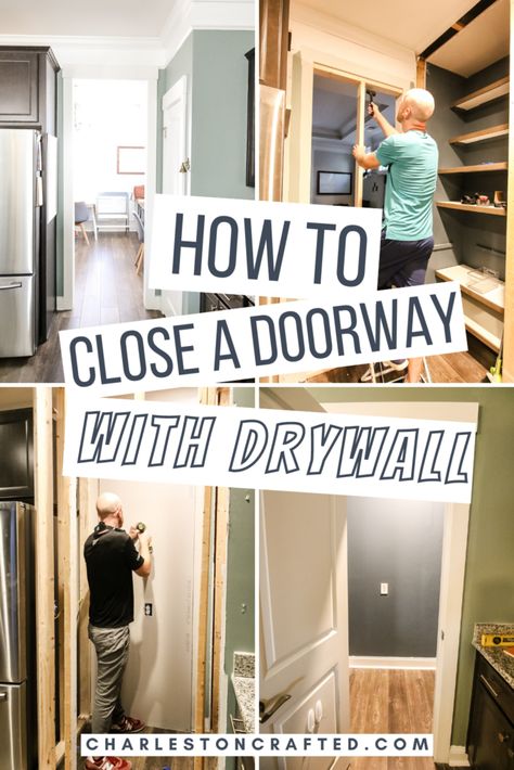 Closing A Doorway, How To Close In A Doorway, How To Enclose A Doorway, How To Close A Doorway, How To Close Up A Doorway, Close Off A Room Ideas, How To Close Off A Doorway, Ways To Block Off A Doorway, How To Frame A Doorway