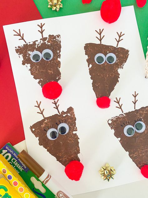 20 EASY Reindeer Crafts for Kids (2023) - ABCDee Learning Reindeer Crafts Preschool, Reindeer Crafts For Kids, Reindeer Crafts, Reindeer Handprint, Winter Crafts Preschool, Craft For Preschoolers, December Crafts, Reindeer Craft, Reindeer Face