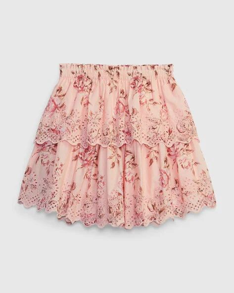 Buy Pink Skirts for Women by GAP Online | Ajio.com Skirt Icon, Fancy Skirts, Pink Floral Skirt, Love Shack Fancy, Tiered Mini Skirt, Velvet Mini Skirt, Ruffle Mini Skirt, White Mini Skirt, Yellow Skirt