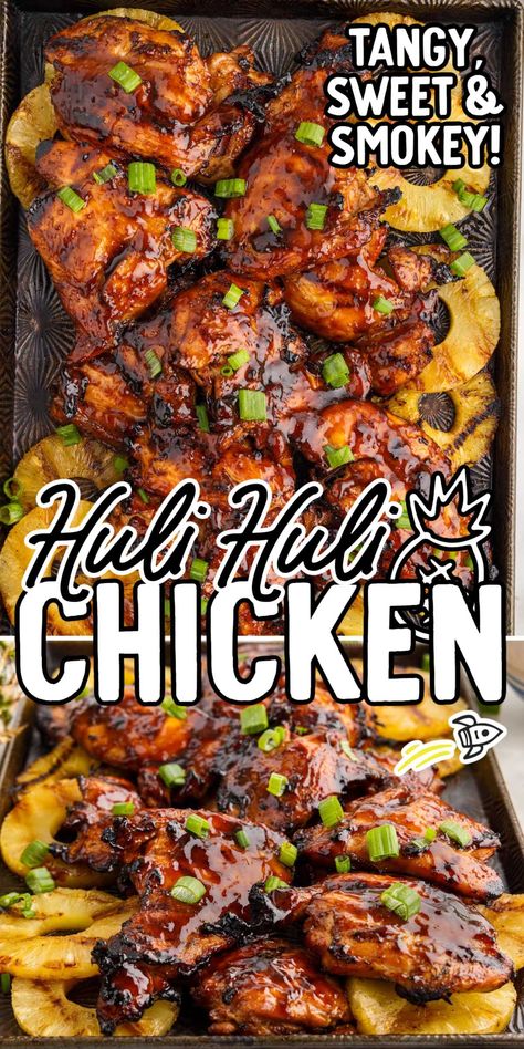 Huli Huli Chicken Jimmy Hulas Recipes, Sticky Hawaiian Chicken, Huli Huli Pork Ribs, Baked Hulu Hulu Chicken, Crock Pot Hulu Hulu Chicken, Hulu Chicken Recipe, Baked Huli Huli Chicken Thighs, Oven Baked Huli Huli Chicken, Hawaiian Bbq Chicken Sheet Pan