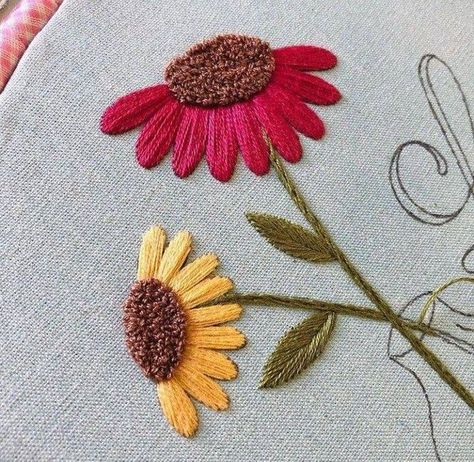 Embroidery Clothes Embroidery Diy, Simple Hand Embroidery Patterns, Embroidery Lessons, Embroidery Tshirt, Hand Embroidery Patterns Flowers, Diy Embroidery Patterns, Embroidery Stitches Tutorial, Hand Embroidery Projects, Embroidery Patterns Vintage