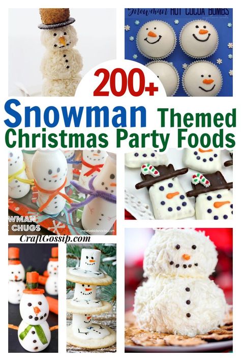 School Winter Party Snacks, Snowman Snack Ideas, Snowman Snack Board, Edible Snowman For Kids, Snowman Food For Kids, Snowman Appetizer Ideas, Snowman Treats Ideas, Frosty The Snowman Party Food, Snowman Treats For Kids