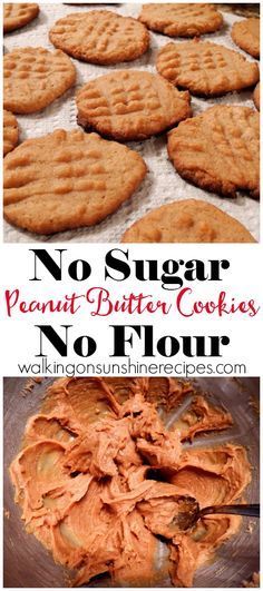 No Sugar Peanut Butter Cookies, Sugar Free Peanut Butter Cookies, Weight Watcher Desserts, Flourless Peanut Butter Cookies, Sugar Free Peanut Butter, Sugar Free Cookies, Walking On Sunshine, Low Carb Sweets, Diet Vegetarian