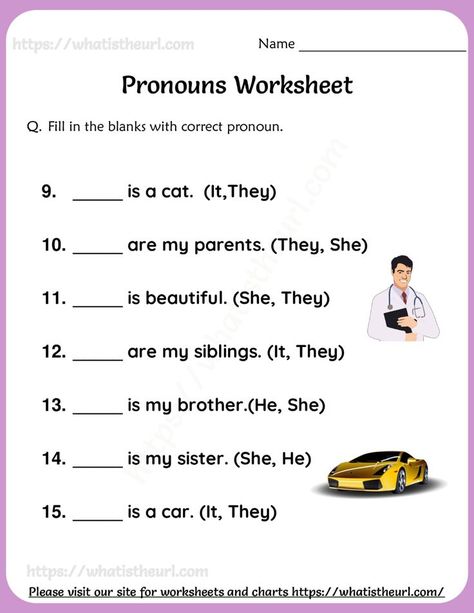 This worksheet contains 15 questions on simple usage of pronouns He, She, It and They.  The students need to find the opt one and fill in the blanks.Please download the PDF Pronouns Worksheet – He, She, It and They On And In Worksheets, Worksheet Of Pronouns For Class 1, He She It Worksheet Sentences, She He It They Worksheet, Pronouns Worksheet 1st Grade, Worksheet On Pronouns Grade 1, Nouns And Pronouns Worksheets, Pronoun Worksheets For Kindergarten, English Grammar For Class 1