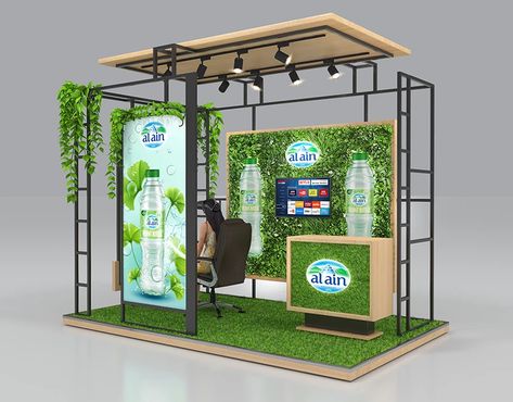 Exhibition Projects on Behance Green Booth Design, Modern Booth Design, Expo Stand Design Ideas, Sustainability Exhibition, Outdoor Booth, Booth Design Ideas, Stand Modular, Expo Stand, Market Stands