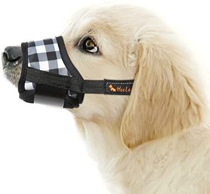 HEELE Dog Muzzle for Dogs, Soft Nylon Print Muzzle Air Mesh Breathable Adjustable Bow Pattern Pets Muzzles for Small Medium Large Dogs, Black White, XS Pet Muzzles, Dogs Black, Animal Behaviorist, Dog Muzzle, Dog Nose, Bow Pattern, Medium Sized Dogs, Large Dogs, Pet Owners