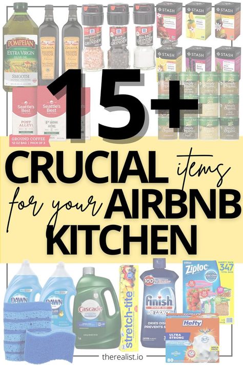 Thoughtful touches like these go a long way with Airbnb guests Airbnb Kitchen, Property Management Marketing, Airbnb Checklist, Airbnb Reviews, Vacation Rental Host, Manager Humor, Airbnb Hosting, Hosting Tips, Airbnb House