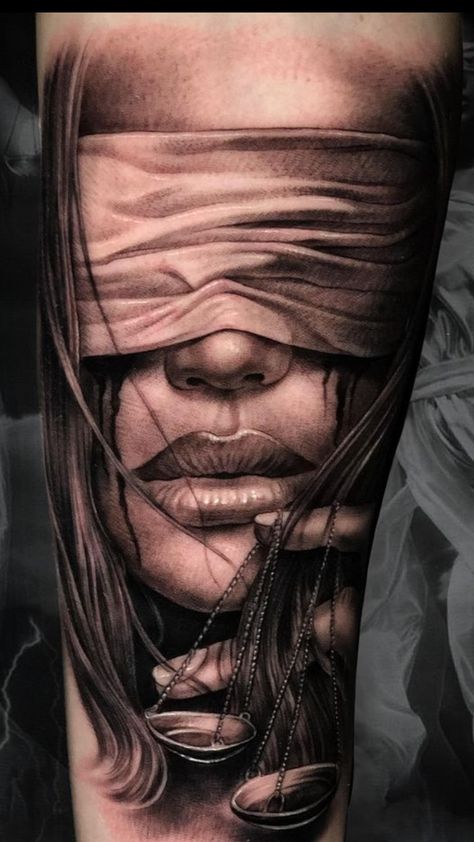 Hals Tattoo Mann, Justice Tattoo, Mujeres Tattoo, Face Tattoos For Women, Chicano Tattoos Sleeve, Libra Tattoo, Realistic Tattoo Sleeve, Girl Face Tattoo, Sak Yant