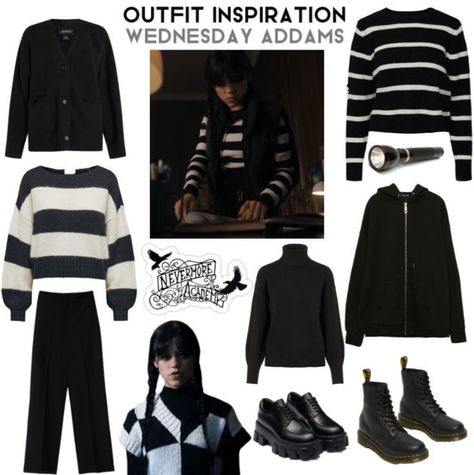 Go on my insta link on the picture Wednesday Themed Outfits, Dress Like Wednesday Addams, Wednesday Addams Clothing Aesthetic, Wednesday Addams Fashion Style, Wednesday Addams Outfits 2022, Wednesday Look Outfits, Wednesday Addams Style Outfits, Morticia Addams Outfit Inspiration, Wensday Adams Aesthetic Outfits