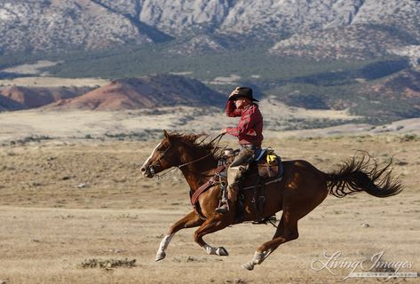 Flitner Ranch, Shell, WY - cowboy and horse running, cowboy holds hat Horse Running With Rider, Horse Galloping With Rider, Horse Rider Aesthetic, Person Riding Horse, Cowboy With Horse, Cowboy On A Horse, Cowboy Riding Horse, Cowboy And Horse, Cowboy On Horse