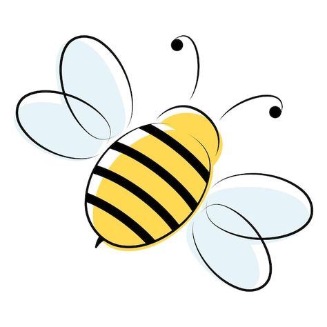 Cartoon Honey Bee, Insect Character, Honey Bee Cartoon, Bumble Bee Cartoon, Bee Clip Art, Bees For Kids, Bee Illustrations, Bee Cartoon, Bee Icon