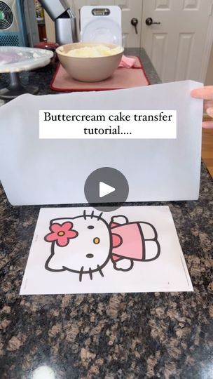 Icing Transfers Buttercream, Cake Transfer Image, Edible Paper Cake Decoration, Edible Images On Cakes, Buttercream Transfer Cake, How To Make A Cake, Buttercream Transfer Tutorial, Cake Toppings Decoration, Smith Cake