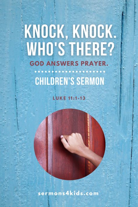 This children's sermon teaches kids that God answers prayers. Children's Moments For Church, Children’s Sermon Object Lessons, Teaching Kids About Prayer, Children’s Church Lesson Ideas, Children’s Bible Lessons, Children's Sunday School Lessons, Children Sermon Ideas, Childrens Sermons Short, Children’s Sermon Ideas