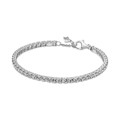 PRICES MAY VARY. Sparkling Tennis Bracelet: Not just for tennis players, this Sparkling Tennis Bracelet is a game changer for every woman Pandora Timeless Collection: A timeless, elegant, and versatile collection with sparkling stones as their centerpiece, for those you cherish and those that cherish you Features CZ: Cubic zirconia could be said to be the jewel in Pandora's crown, making up the majority of stones we use in our jewelry because it optically looks like a diamond Sterling Silver Jew Pandora Armband, Silver Jewlery, Stack Bracelets, Bracelet Tennis, Bracelet Cordon, Cubic Zirconia Bracelet, Jewelry Accessories Ideas, Bracelet Cuir, Jewelry Lookbook