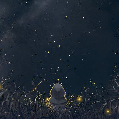 i just love this movie and the colors so thought be interesting inspo to incorporate Grave Of The Fireflies Art, Grave Fireflies, Aesthetic Fireflies, Grave Of The Fireflies Aesthetic, Grave Of The Fireflies Wallpaper, Firefly Aesthetic, Fireflies Aesthetic, Fireflies Photography, Fireflies Illustration