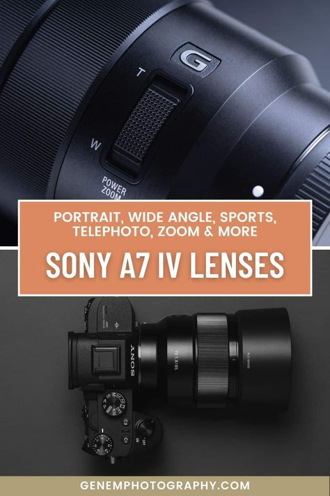 12 Best lenses for Sony a7 IV [2023 guide] - Genem Photography Sony A7iv Photography, Camera Lenses Explained, Sony A7 Iv, Sony A7iv, Wide Angle Photography, Standard Zoom Lens, Sony Lens, Sony Lenses, Sony Photography