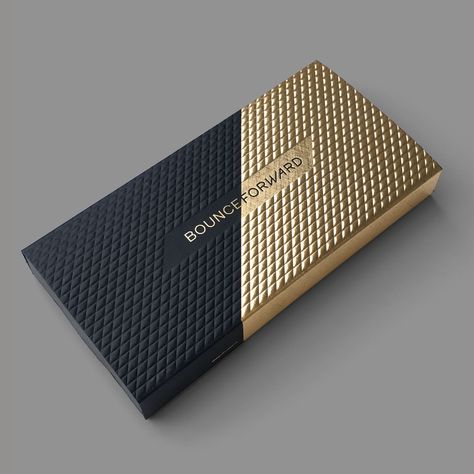 BOUNCE FORWARD gift box on Behance Luxury Box Design, Luxury Brand Packaging, Chocolate Box Packaging, Packaging Creative, Sweet Box Design, Custom Mailer Boxes, Packaging Design Ideas, Luxury Packaging Design, Best Website Design