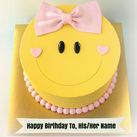 Happy Birthday Sister Cake, Happy Birthday Sister In Law, Sister Cake, Birthday Sister In Law, Smiley Birthday, Sister Birthday Cake, Emoji Birthday Cake, Emoji Cake, Birthday Cake With Name