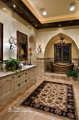 248 E Skyline Dr, Washington, UT 84780 | Zillow Window Ledge Decor, Spanish Style Bathrooms, Ledge Decor, Tuscan Bathroom, Window Architecture, Tuscan Design, Mediterranean Home Decor, Interior Windows, Room Tiles