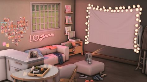 Syboulette | Creating Custom content for the Sims 4 | Patreon Sims 4 Syboulette, Sims4 Cc Room Decor Patreon, Sims 4 Teen Bedroom Ideas, Teen Room Sims 4 Cc, Sims 4 Cc Gaming Room Patreon, Teen Room Cc Sims 4, Sims 4 Dorm Room, Sims 4 Cc Teen Room, Syboulette Sims 4 Bedroom