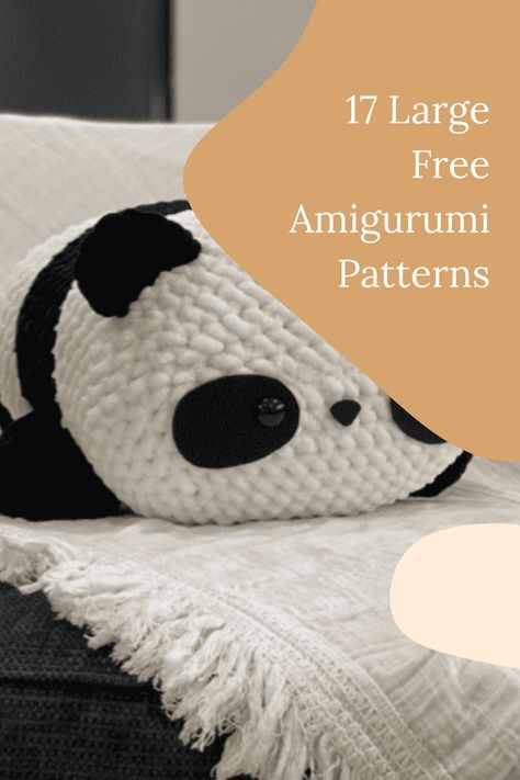 17 Large Free Amigurumi Patterns Amigurumi With Chunky Yarn, Bulky Amigurumi, Large Amigurumi, Chunky Yarn Crochet Pattern, Chunky Yarn Crochet, Crochet Project Free, Easy Crochet Animals, Quick Crochet Patterns, Fair Isles