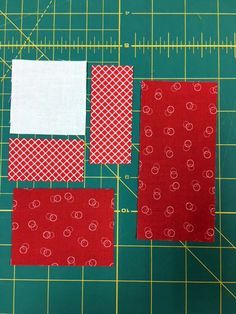 Valentines Day Quilted Placemats, Valentines Quilts, Valentines Quilt, Valentine Sewing, Crazy Quilt Tutorials, Strip Quilting, Beginner Quilt Tutorial, Log Cabin Block, Patchwork Quilting Designs