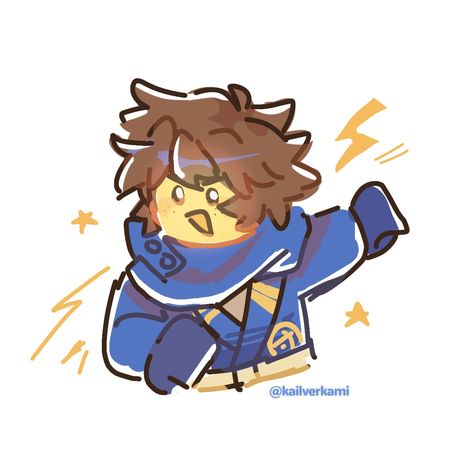 Ninja Go Fanart, Jay Fanart Ninjago, Ninjago Chibi, Jay Walker Fanart, Ninjago Jay Fanart Cute, Kai Ninjago Fanart Icon, Ninjago Matching Icons Jay And Nya, Jay Ninjago Fanart, Jay From Ninjago Fanart