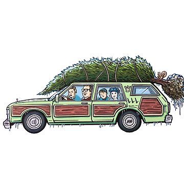 "National Lampoons Christmas Vacation" Sticker for Sale by SunMayDown | Redbubble Christmas Vacation Illustration, Christmas Vacation Drawing, Christmas Vacation Tattoo, National Lampoon Christmas Vacation, Christmas Vacation Party, Lampoons Christmas Vacation, National Lampoon, Griswold Christmas, Christmas Windows