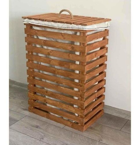 Wooden Laundry Basket, Floating Nightstand Ideas, Modern Floating Nightstand, Nightstand Ideas, Wooden Bathroom, Wood Furniture Diy, Wooden Projects, Diy Wood Projects Furniture, Diy Pallet Furniture